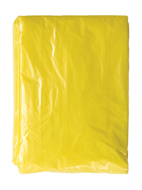 yellow Korntex disposable raining poncho