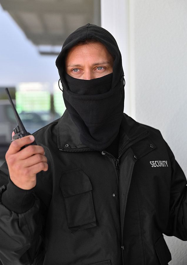 Schwarze Sturmhaube Korntex aus Polarfleece mit großem Sichtfeld, vielseitig einsetzbar als Winter Sturmhaube, Balaclava oder Motorrad Skimaske für Outdoor-Schutz