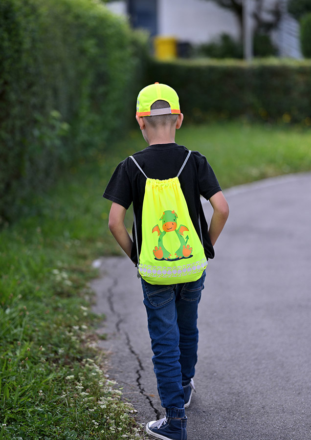 GYMFUN Kids Gymbag yellow with Dragon