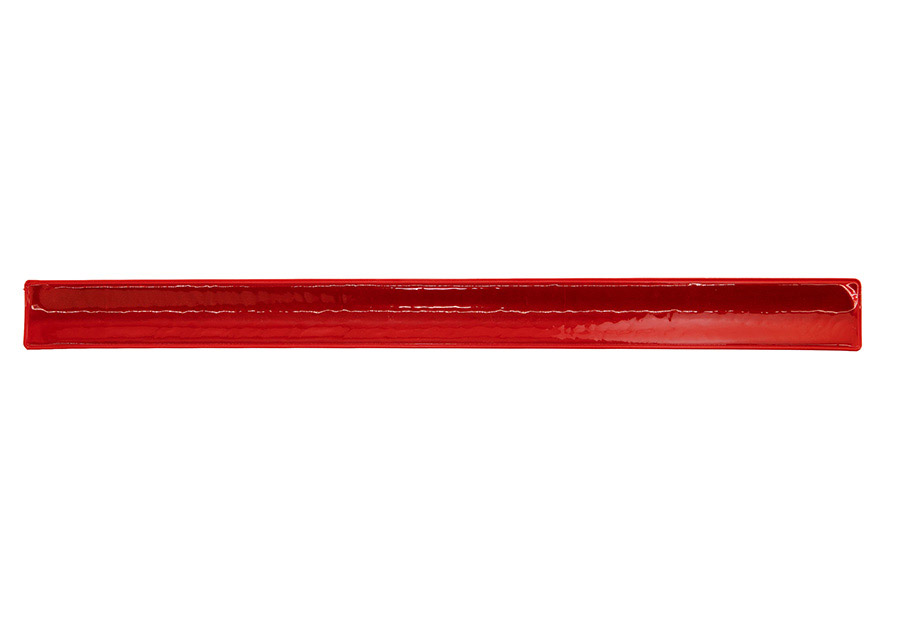 Schnappband „Porto“ in Silber mit Metallkern, PVC-Oberfläche und Velvet-Innenseite, flexibel für Handgelenk, Arm oder Knöchel.