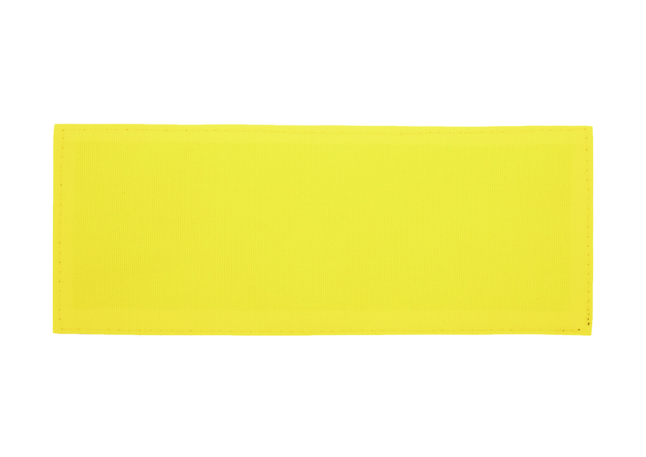 Close-up of how a patch is attached to a Korntex safety vest