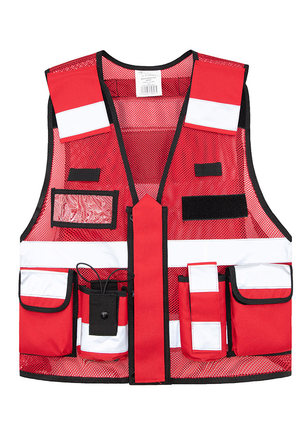 KXMTAC Mesh Vest with Pockets in Red