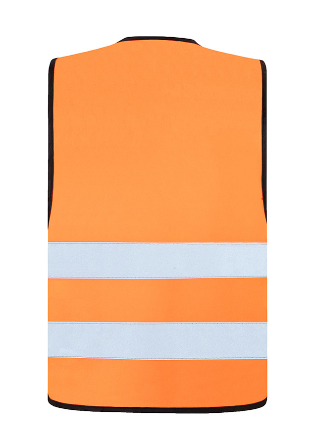 Two adults in fluorescent yellow Korntex safety vests in a factory