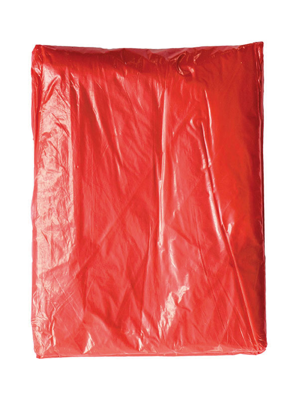 red Korntex disposable raining poncho