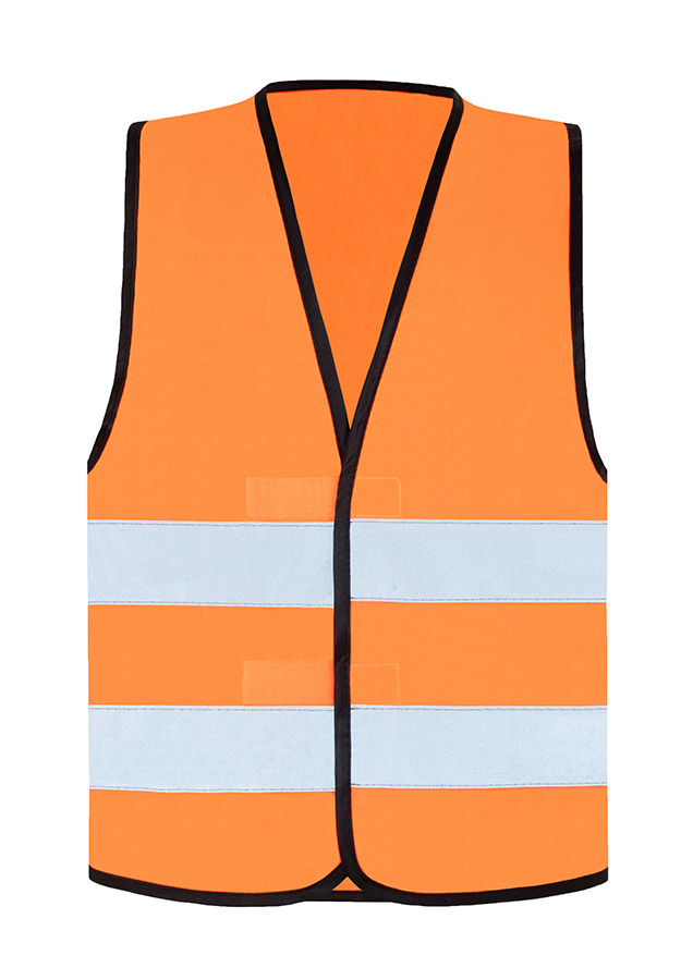 Two adults in fluorescent yellow Korntex safety vests in a factory