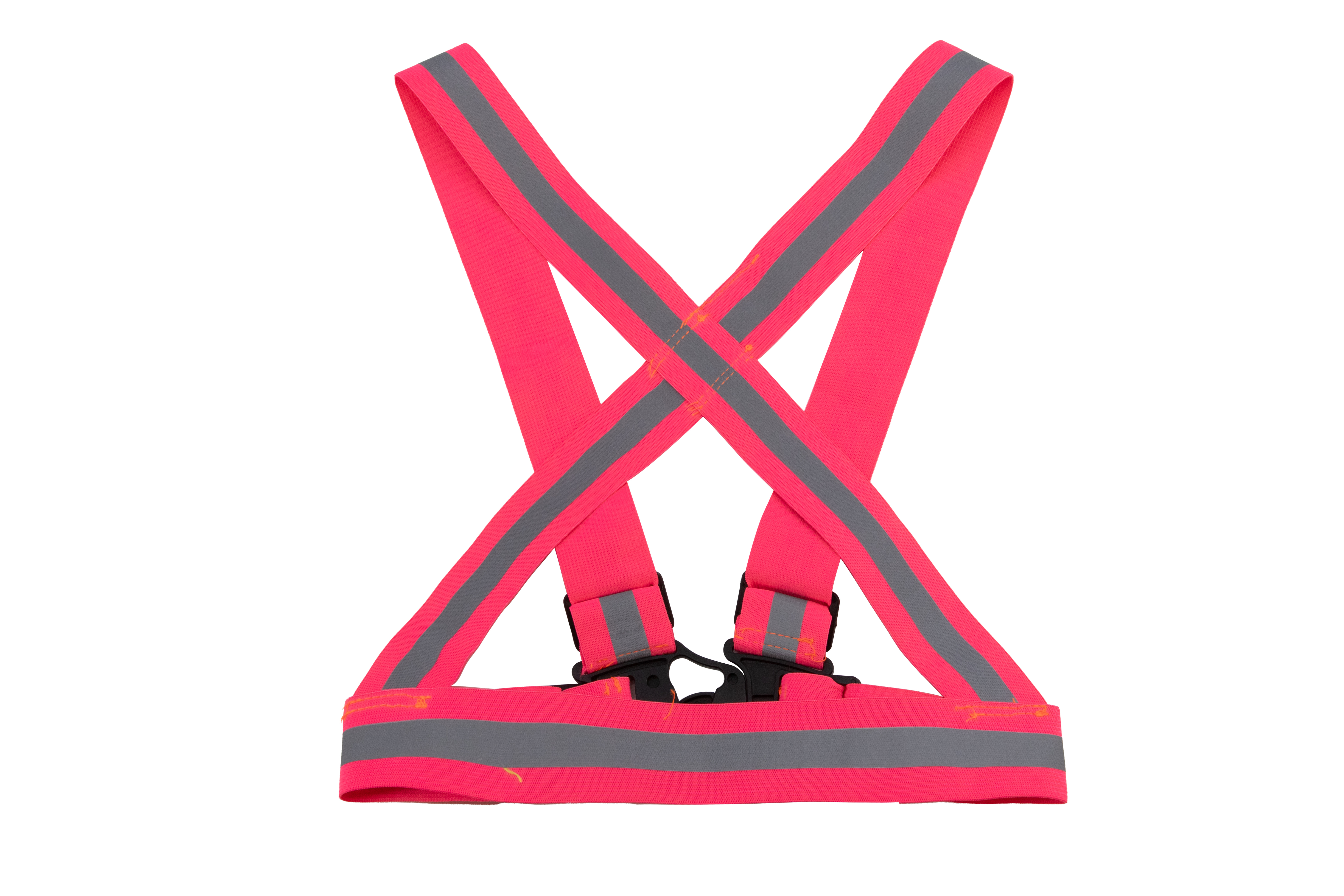 Funktionaler Körpergurt „Prague“ in Pink aus elastischem Polyester, verstellbar mit Clip-Verschluss, ideal für Sport, Arbeit und Freizei