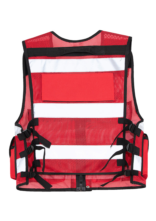 KXMTAC Mesh Vest with Pockets in Red